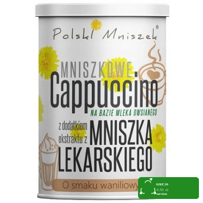 CAPPUCCINO MNISZKOWE o smaku WANILIOWYM wanilia 150g Polski Mniszek