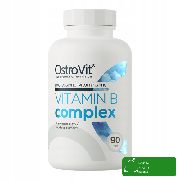 OstroVit WITAMINA B COMPLEX 90tabletek na 3 m-ce KOMPLEKS WITAMIN Z GRUPY B