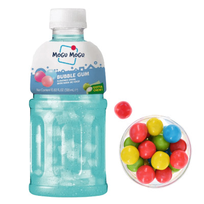 MOGU MOGU napój GUMA BALONOWA z kawałkami galaretki koko 320ml