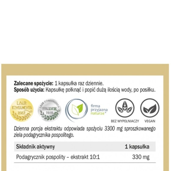 Yango PODAGRYCZNIK POSPOLITY 420mg wprarcie TRAWIENIE DNA