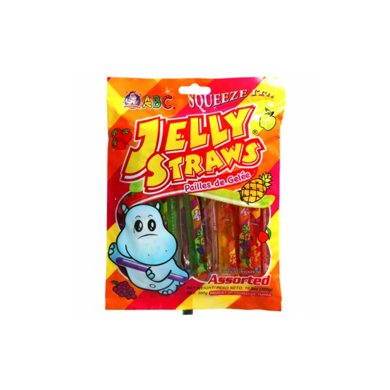 SPESHOW JELLY STRAWS BAG HIPPO żelki owocowe galaretki 300g 15szt 4smaki