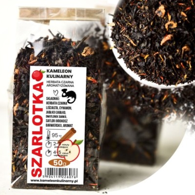 KAMELEON KULINARNY HERBATA CZARNA aromatyzowana SZARLOTKA