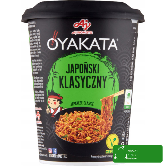 OYAKATA kubek TASTE of ASIA danie makaron zupa RAMEN zestaw MIX 8 SMAKÓW
