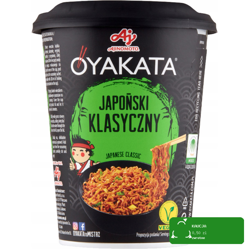 OYAKATA kubek TASTE of ASIA danie makaron zupa RAMEN zestaw MIX 8 SMAKÓW