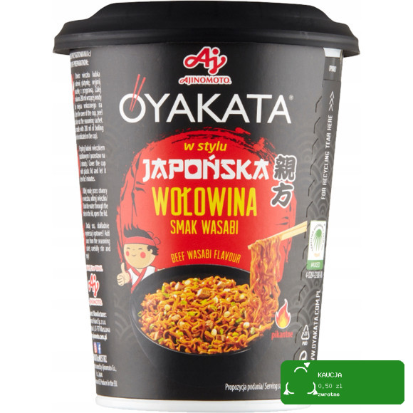 OYAKATA kubek TASTE of ASIA danie makaron zupa RAMEN zestaw MIX 8 SMAKÓW