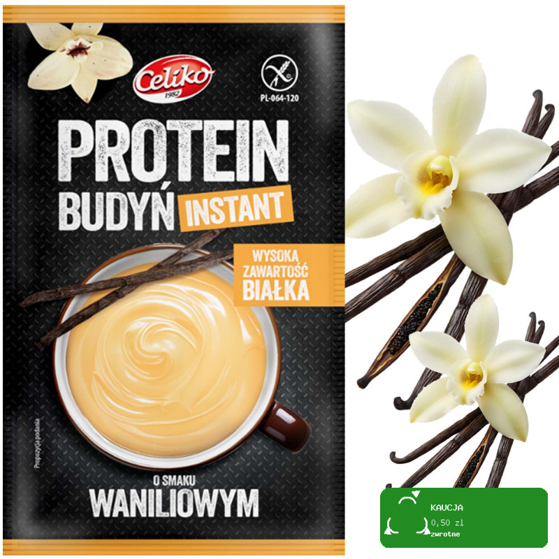 CELIKO BUDYŃ PROTENOWY WANILIOWY instant BEZ GLUTENU 40g
