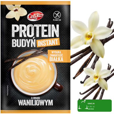 CELIKO BUDYŃ PROTENOWY WANILIOWY instant BEZ GLUTENU 40g