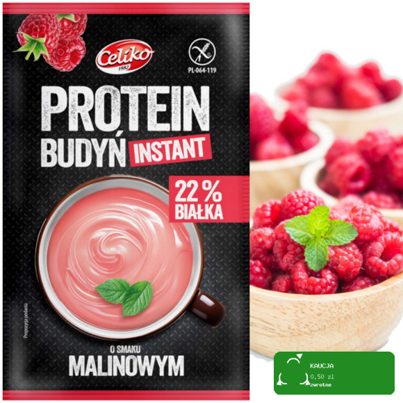 CELIKO BUDYŃ PROTENOWY MALINOWY instant BEZ GLUTENU 40g