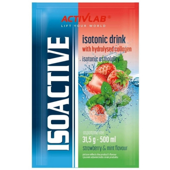 ISOACTIVE Izotonik TRUSKAWKA MIĘTA  31,5g 1 sztuka  nr19