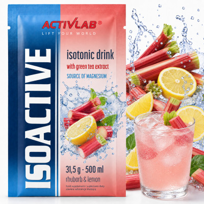 ISOACTIVE Izotonik RABARBAR CYTRYNA  31,5g 1 sztuka nr18