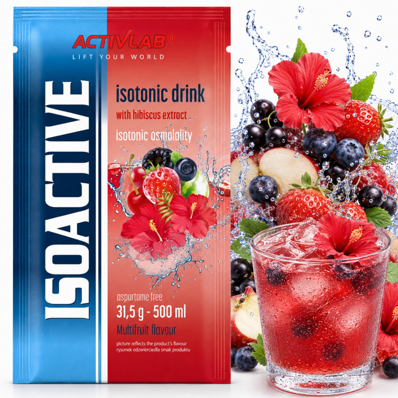 ISOACTIVE Izotonik WIELOOWOCOWY  31,5g 1 sztuka nr16