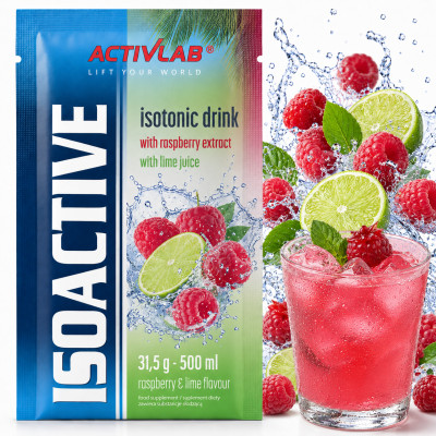 ISOACTIVE Izotonik MALINA LIMONKA  31,5g 1 sztuka nr14