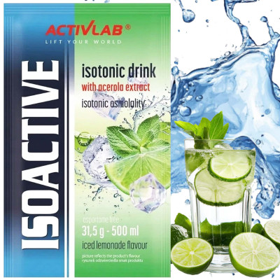 ISOACTIVE Izotonik LEMONIADA 31,5g 1 sztuka napój izotoniczny nr13