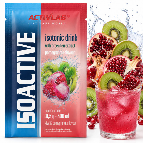 ISOACTIVE Izotonik KIWI GRANAT 31,5g 1 sztuka nr10