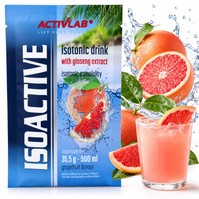 ISOACTIVE Izotonik GREJPFRUT ŻEŃ SZEŃ  31,5g 1 sztuka  nr7