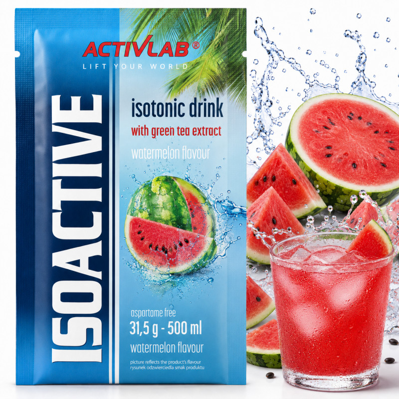 ISOACTIVE Izotonik ARBUZ Watermelon  31,5g 1 sztuka  nr2