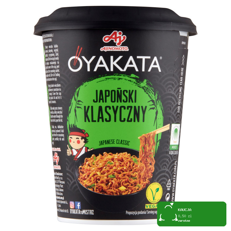 OYAKATA kubek TASTE of ASIA danie makaron JAPANESE JAPOŃSKI KLASYCZNY 93g