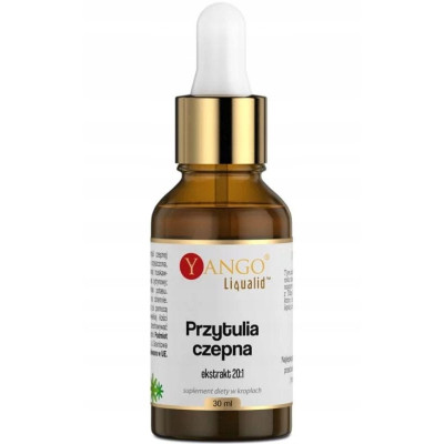 Yango PRZYTULIA CZEPNA 20:1 EKSTRAKT 30ml wsparcie OBRZĘKI LIMFATYCZNE