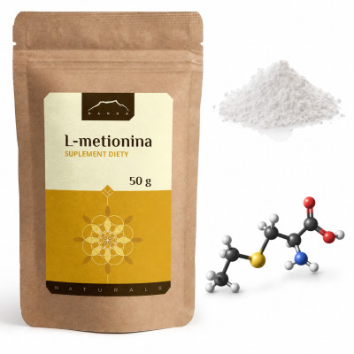 NANGA L-METIONINA proszek 50 g WSPARICIE: DETOKSYKACJA METABOLIZM suplement