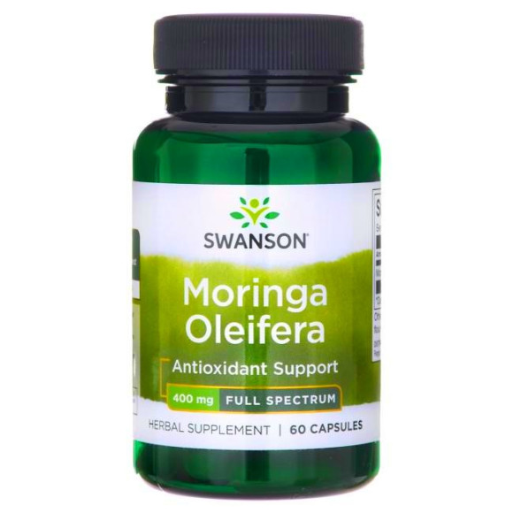Swanson MORINGA OLEIFERA 400mg 60kaps wsparcie ODPORNOŚĆ KONDYCJA SKÓRY