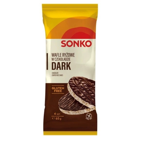 Sonko WAFLE RYŻOWE bezglutenowe W CZEKOLADZIE DESEROWEJ 4
