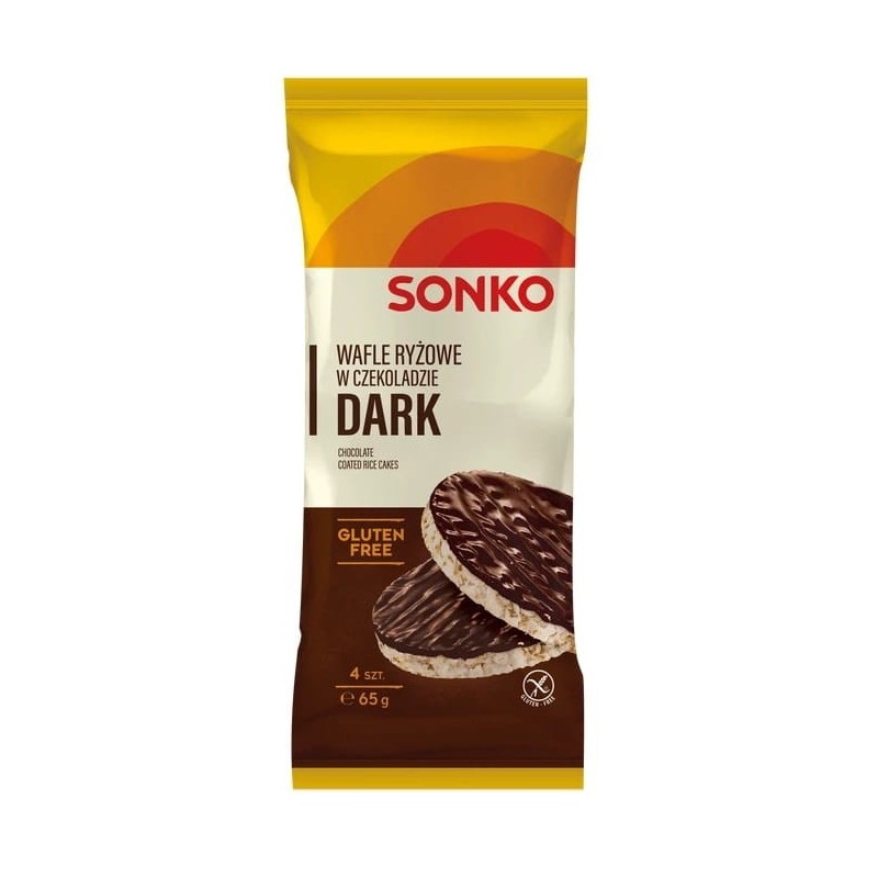 Sonko WAFLE RYŻOWE bezglutenowe W CZEKOLADZIE DESEROWEJ 4