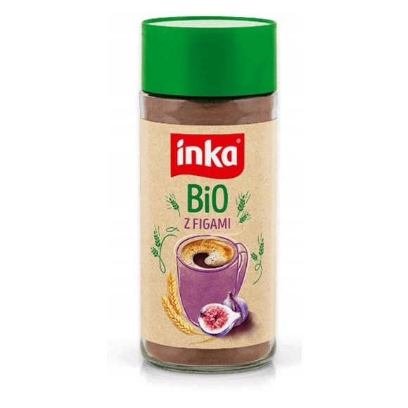 INKA kawa zbożowa BIO FIGOWA 100g naturalna z figą słoik bez kofeiny cukru