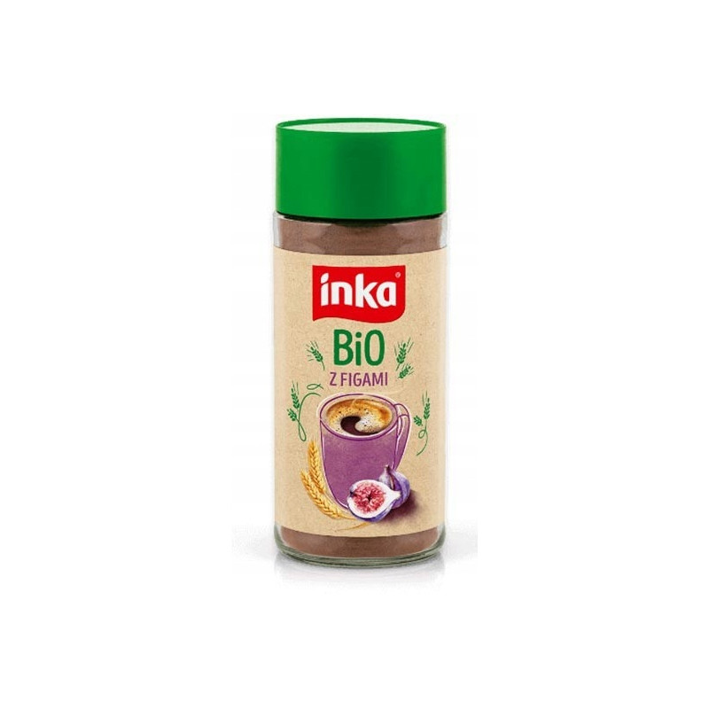 INKA kawa zbożowa BIO FIGOWA 100g naturalna z figą słoik bez kofeiny cukru