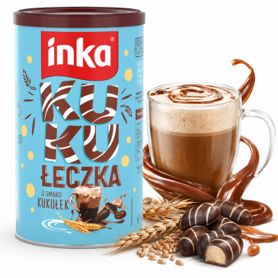 INKA kawa ZBOŻOWA KUKUŁECZKA 120g sezonowa smak cukierków kakao
