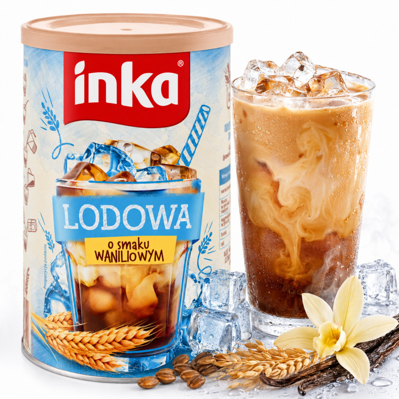 INKA Kawa MROŻONA LODOWA WANILIOWA 120g smak wanilii IDEALNA NA UPAŁ