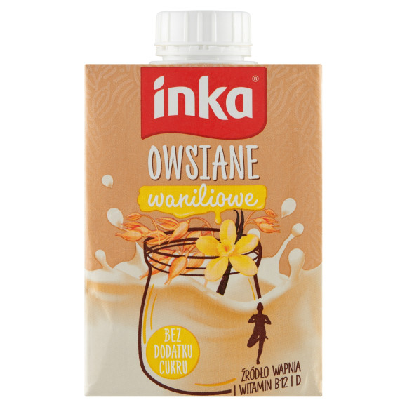 INKA napój owsiany WANILIOWY 500ml 0,5l MLEKO ROŚLINNE bez cukru laktozy