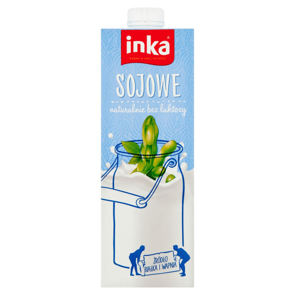 INKA napój SOJOWY naturalny 1l MLEKO ROŚLINNE bez laktozy