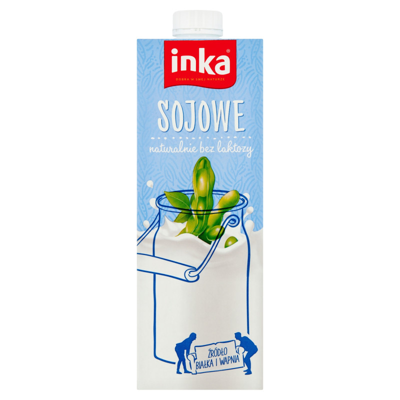 INKA napój SOJOWY naturalny 1l MLEKO ROŚLINNE bez laktozy