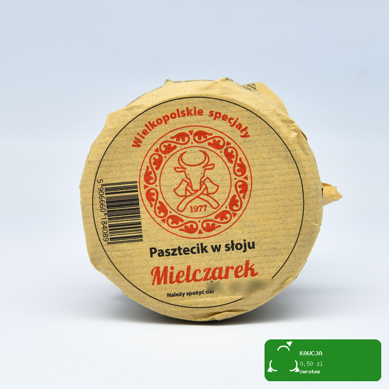 MIELCZAREK PASZTECIK W SŁOJU PASZTET W SŁOIKU na kanapki chleb 180G