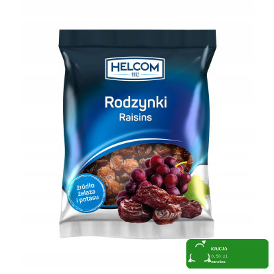 bakalie RODZYNKI 200g 0,2KG HELCOM źródło: potas żelazo zdrowa przekąska