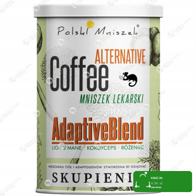 KAWA z MNISZKA LEKARSKIEGO mix adaptogenów SKUPIENIE 150g POLSKI MNISZEK