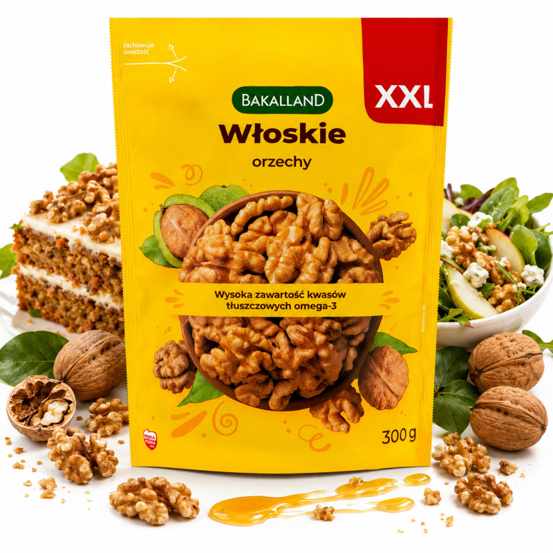 Bakalland ORZECH WŁOSKI 300g orzechy włoskie