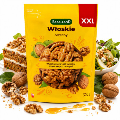 Bakalland ORZECH WŁOSKI 300g orzechy włoskie