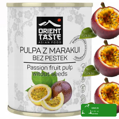 PULPA z MARAKUI bez pestek puszka owoc MARAKUJA 850ml / 860g ORIENT TASTE