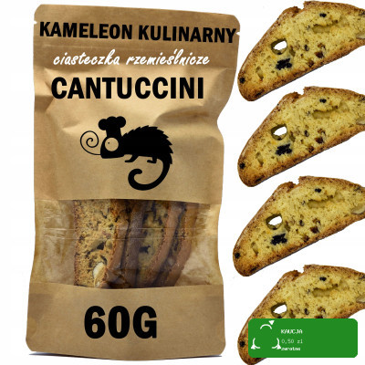 CANTUCCINI ciasteczka kruche ciastka RZEMIEŚLNICZE 60g KAMELEON KULINARNY