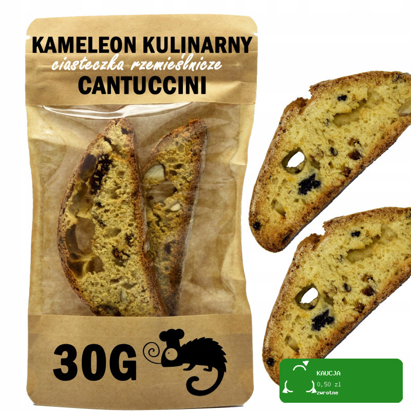 CANTUCCINI ciasteczka kruche ciastka RZEMIEŚLNICZE 30g KAMELEON KULINARNY