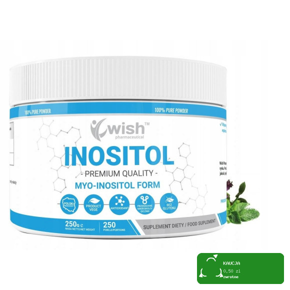 Wish INOSITOL INOZYTOL WITAMINA B8 250g W PROSZKU PROSZEK Premium Quality