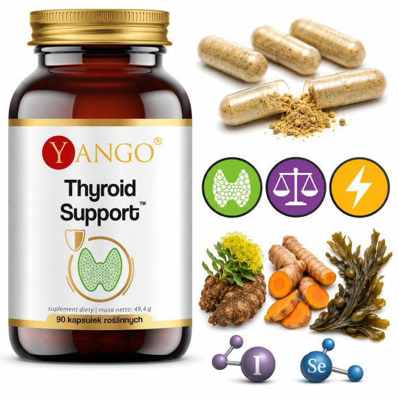 Yango THYROID SUPPORT 90kp Mio-inozytol N-acetylo-L-tyrozyna pomoc TARCZYCA