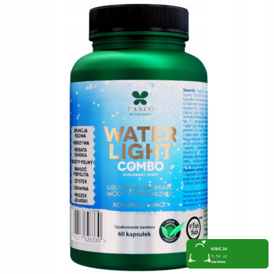 LANCO WATER LIGHT COMBO 60kaps wsparcie: USUWANIE NADMIARU WODY Z ORGANIZMU