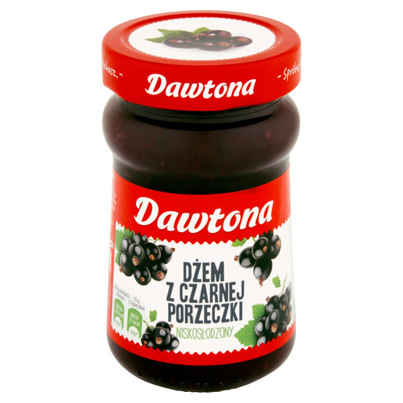 DŻEM PORZECZKOWY Z CZARNEJ PORZECZKI o obniżonej zawart cukrów 280G DAWTONA