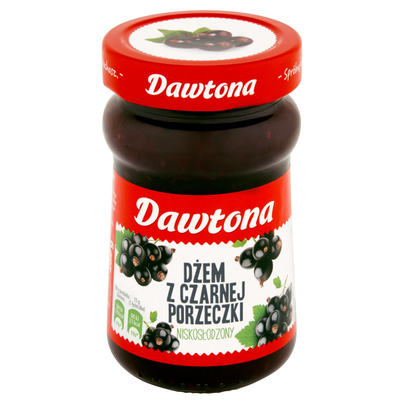 DŻEM PORZECZKOWY Z CZARNEJ PORZECZKI o obniżonej zawart cukrów 280G DAWTONA