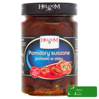 Helcom POMIDORY SUSZONE POŁÓWKI w OLEJU do sałatek sosów makaronów 280G