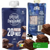 DRUGIE ŚNIADANIE MUS owocowy CZEKOLADOWY +Białko WPC PROTEINOWY 180g