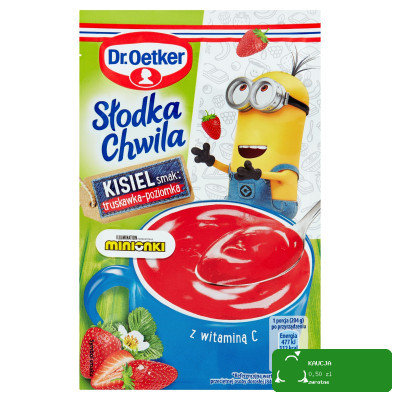 DR.OETKER KISIEL SŁODKA CHWILA MINIONKI TRUSKAWKA POZIOMKA + witaminaC 29g