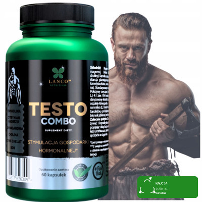 Lanco TESTO COMBO naturalne ekstrakty na podniesienie TESTOSTERONU 60 kaps